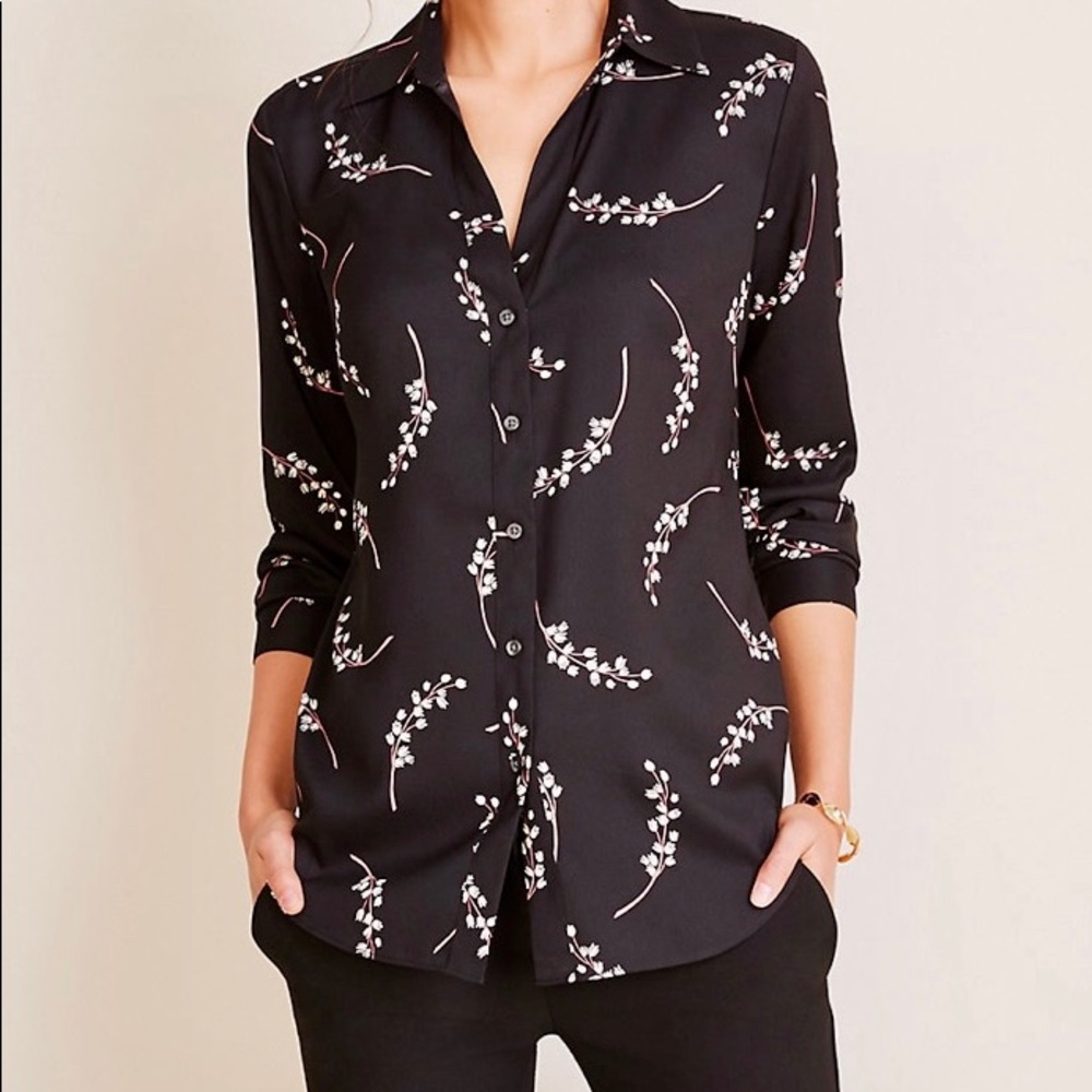 Ann Taylor Floral Essential Blouse